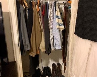 Mens Clothing including shoes, suits, sweaters & pants Sz L, shoes Sz 8-8 1/2