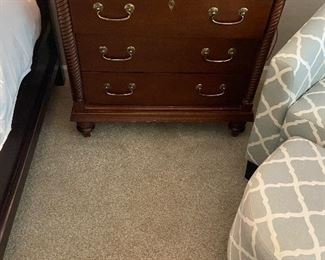 second of the pair of bedside tables