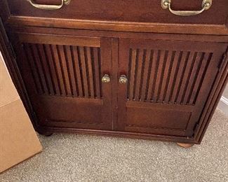 close up of the detail on the front of the chest