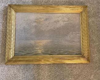 #35 $320 Antique oil in beautiful frame, signature is hard to read