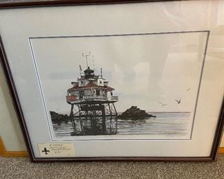 #39 $80 Signed and numbered print "Morning at Thomas Point"