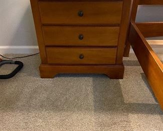 #27 $140. Pair of bedside tables.  27"w x 15.5"d x 26"h