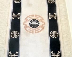 #45. $140 Chinese wool runner 2'3" x 8' 8".  