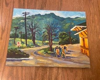 #52 $100  "Sunol Painters" 9x12 by K. Robinson, California Plein Air artist.