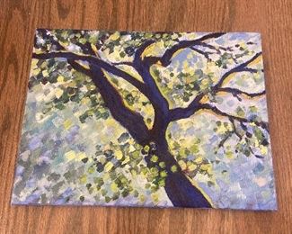 #54 $100 "Oak Tree". 9x12 by K. Robinson, California Plein Air artist.