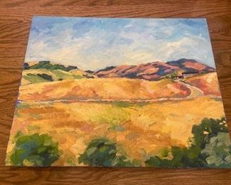 #58. $240. "Diablo View". 16 x 20 by K. Robinson, California Plein Air artist.