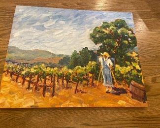 #65. $240. "Elliston Windery , Sunol". 16 x 20 by K. Robinson, California Plein Air artist.