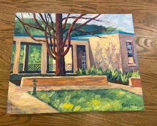 #67. $240. "Sunny Afternoon". 16 x 20 by K. Robinson, California Plein Air artist.
