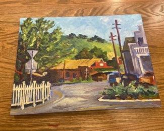 #74 $180 "Sunol Scenel". 12 x 16 by K. Robinson, California Plein Air artist.