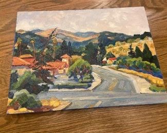 #75 $180 "Moraga View". 12 x 16 by K. Robinson, California Plein Air artist.