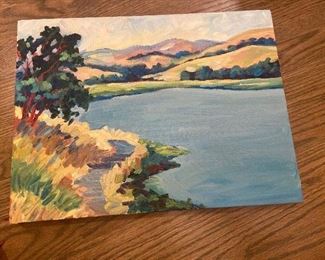 #79 $180 "Benecia #2". 12 x 16 by K. Robinson, California Plein Air artist.