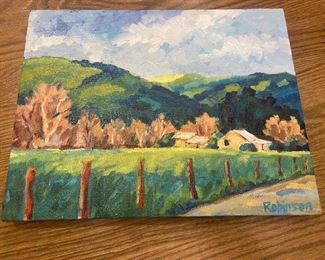 #80 $150 "Early Spring". 11 x 14 by K. Robinson, California Plein Air artist.