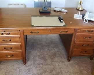 Vintage Leopold Executive Desk