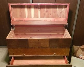 Vintage Sterling Cedar Chest Waterfall Front 