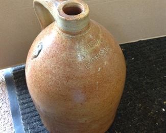 whiskey jug J Fisher Lyons NY