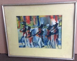 watercolor soldiers
