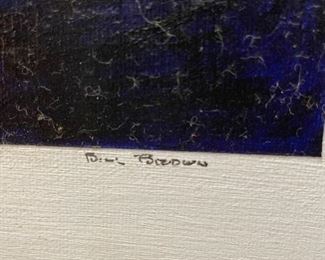 $270 - 3x3 original painting night by Ben Brown 