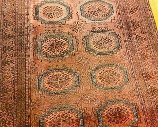 $220
Antique Tribal wool rug 9'x70 100% wool