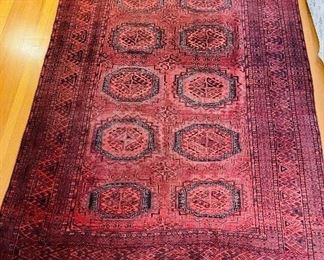 $220
Antique Tribal wool rug 9'x70 100% wool