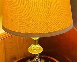 $40 brass twisted lamp