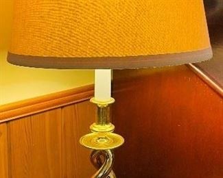 $40 brass twisted lamp