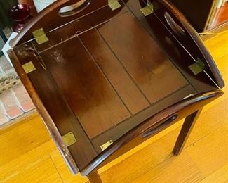 $45 campaign nautical boat side table 2'W