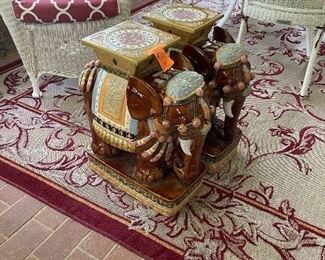 NOW $200 pair of Vietnam 1968’s approx elephants garden seats 1974-1975 23x21