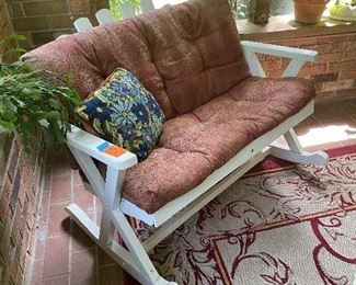 Now $65 wood bench rocker