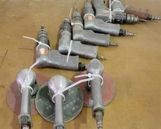 (9) Air Compression Tools - Sanders & Drills 