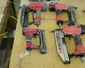 (4) Husky Air Powered Nail Guns