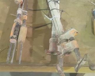 (3) Bar Clamps - Part Numbers 3703 and 3701 and (2) Pony Pipe Clamps