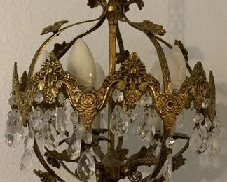 Beautiful Vintage Swag Lights. We have a matched set! 