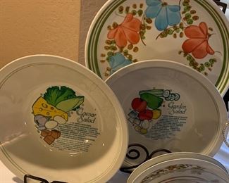 Caesar Salad and Garden Salad Bowls