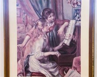 Renoirs Girls At The Piano Framed Print