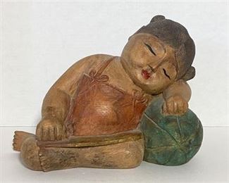 Thai HandCrafted Girl Statue