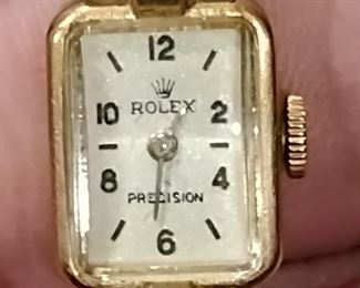 Rolex Precision women's gold wristwatch 