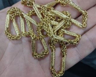 15 k Victorian gold necklace over 32grams !!