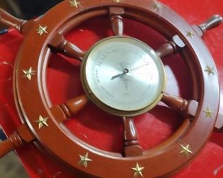 ships wheel clock 