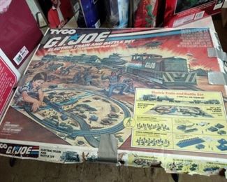 vintage G.I.Joe train set 