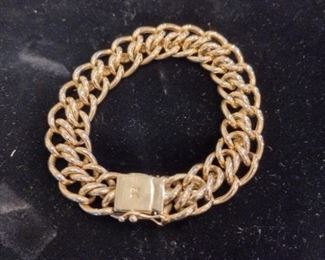 heavy 14k gold bracelet 