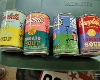 Andy Warhol vintage soup cans 