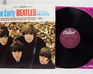 2550   Capital ST 2309 (LP), March 22, 1965, “The Early Beatles”, stereo. Cond: Record shows very light play, Album spine has minor wear near bottom edge, Cover shine  95% with slight wear on the back in the upper area.  Overall: 8 Rating