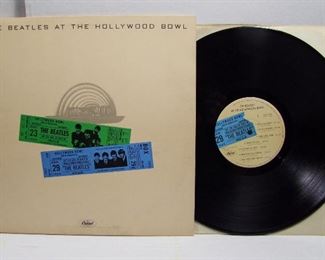 2573   Capitol SMAS-11638 (LP), Recorded Aug. 23, 1964, Released 1977, “The Beatles at the Hollywood Bowl”, Stereo. Cond: Record very lightly played, Cover spine near Mint, Cover shine 98%, Very sharp corners.  Overall: 9 Rating.