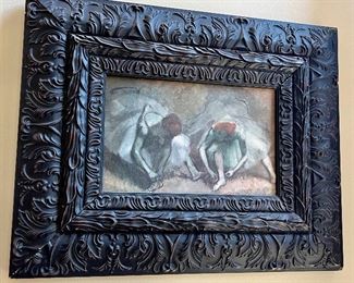 Cool Frame with Print on Board or 2 Ballerinas.