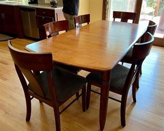 Bartlett Kitchen Canadel Table, 7 Chairs and 3 Bar Stools