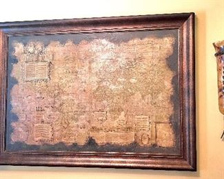 This is a Very Cool Decor piece.  An antique look map of the world.  Perfect for an office or Library Room