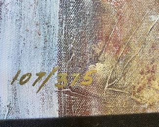 Framed Limited Edition Titled "Inspiration I" Embellished and Signed/Numbered Giclee' by Lena Sotskova with COA.  