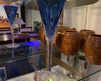 Waterford Crystal Blue Glass Drinkware