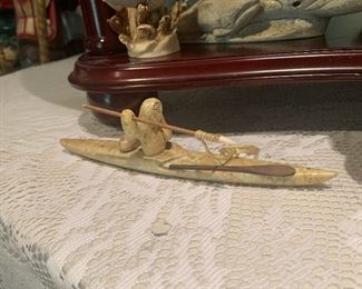 Native American Fishing Figurine