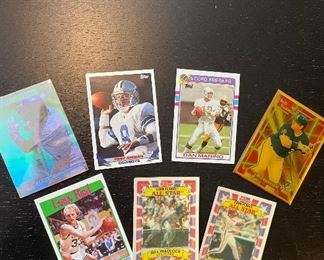 Various Sports Cards, Troy Aikman, Larry Bird